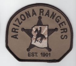 ARIZONA RANGERS SUBDUED TAN DUTY SHOULDER PATCH - SEW ON.